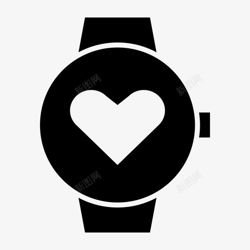 智能手表爱苹果智能手表时钟图标svg_新图网 https://ixintu.com 心脏 时钟 时间 智能手表 智能手表爱 苹果智能手表