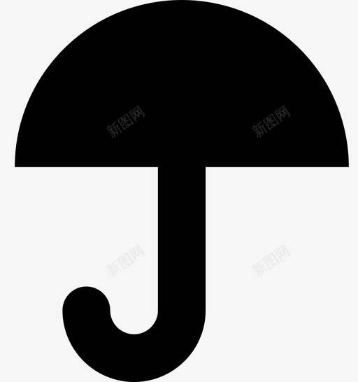 伞预报雨图标svg_新图网 https://ixintu.com 伞 天气 天气符号收集 雨 预报