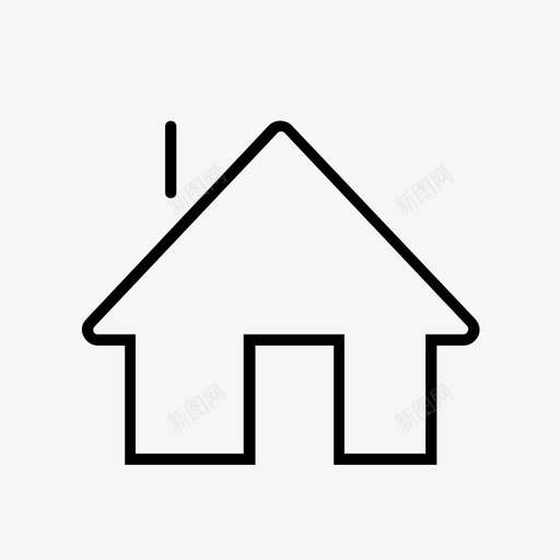 房子建筑主页图标svg_新图网 https://ixintu.com 主页 导航 建筑 房子 索引页