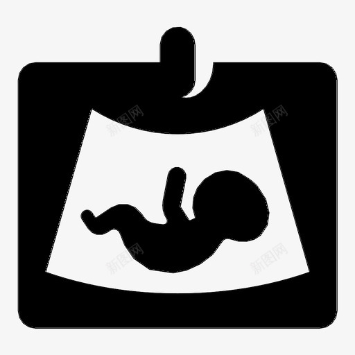 超声波检查婴儿诊断图标svg_新图网 https://ixintu.com 医疗 婴儿 母亲 诊断 超声波检查