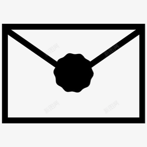信封信件邮件图标svg_新图网 https://ixintu.com 信件 信件信封 信封 蜡封 邮件 邮资