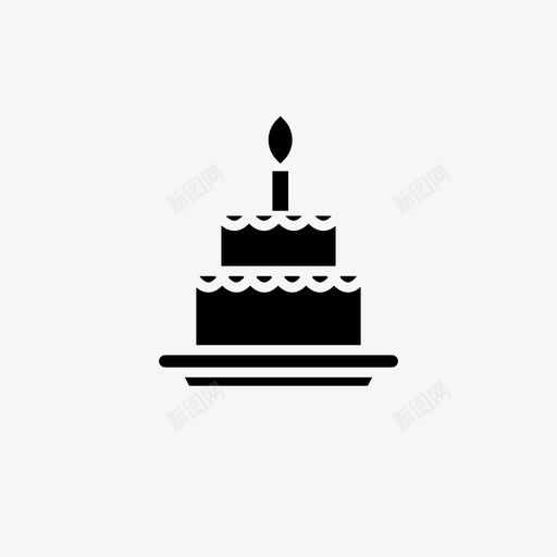 生日蛋糕年龄周年纪念图标svg_新图网 https://ixintu.com 周年纪念 年龄 快乐 生日蛋糕