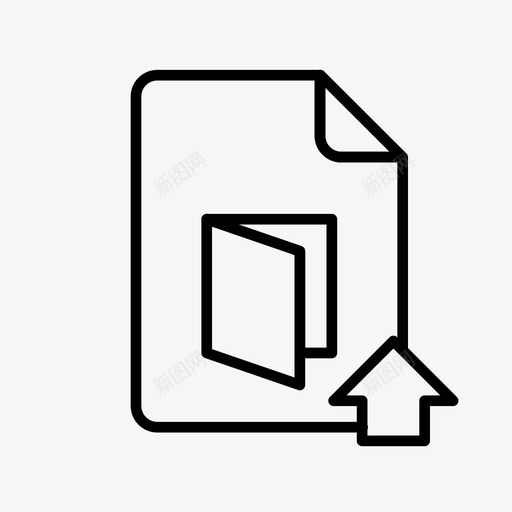 pdf上传业务文档图标svg_新图网 https://ixintu.com pdf上传 业务 文件 文档