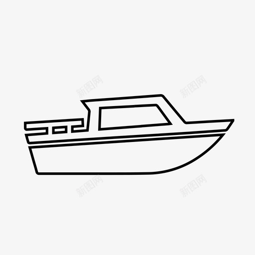 船海游艇图标svg_新图网 https://ixintu.com 海 游艇 船 运输