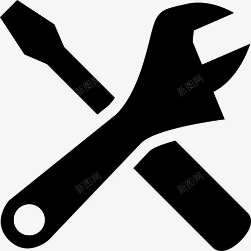 修理维护螺丝刀图标svg_新图网 https://ixintu.com 修理 常用图标 扳手 维护 螺丝刀