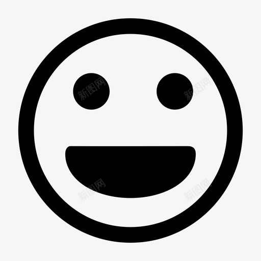 微笑情感面孔图标svg_新图网 https://ixintu.com 微笑 快乐 情感 美丽的微笑 面孔