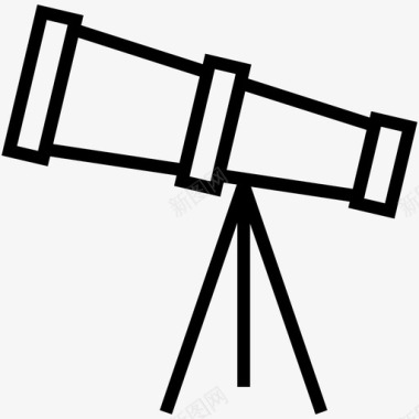 望远镜天文学搜索图标图标