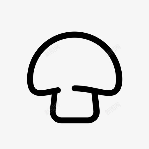 蘑菇食物菌类图标svg_新图网 https://ixintu.com 花园 菌类 蔬菜 蘑菇 食物