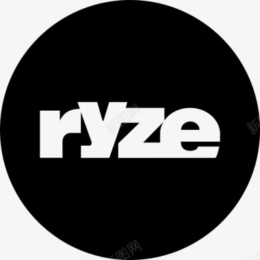 Ryze标志社交社交图标圆形图标