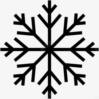 雪花装饰品雪彩旗图标图标