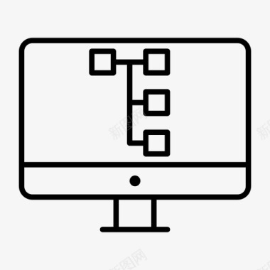 监控工作流程头脑风暴业务图标图标