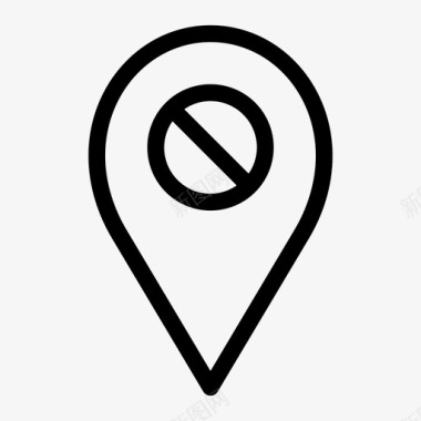 阻止地图pin位置点图标图标