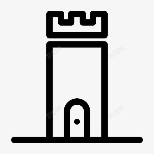 城堡建筑房屋图标svg_新图网 https://ixintu.com 城堡 建筑 房地产 房地产和房屋图标 房屋 财产