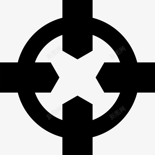 四个指向圆心的箭头启动图标svg_新图网 https://ixintu.com 启动图标 四个指向圆心的箭头