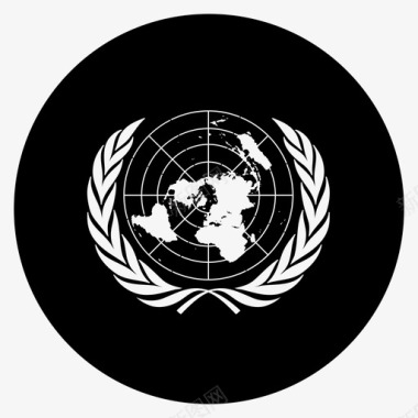 联合国旗帜组织图标图标