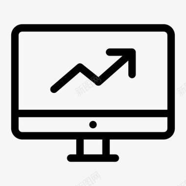 利润监视器计算机屏幕监视器dekstop图标图标