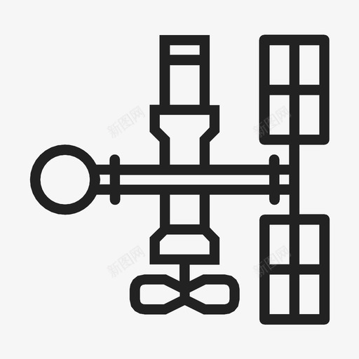 空间站太空探索太空观测图标svg_新图网 https://ixintu.com 太空探索 太空观测 宇宙飞船 空间站