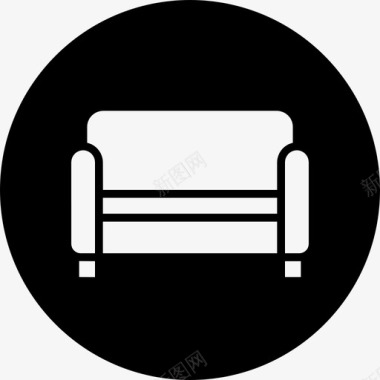 沙发随身物品家具图标图标
