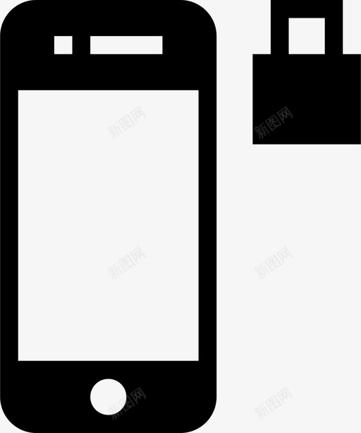 智能手机锁定iphone安全图标svg_新图网 https://ixintu.com iphone 安全 智能手机锁定