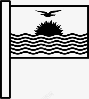 基里巴斯国家国旗图标图标