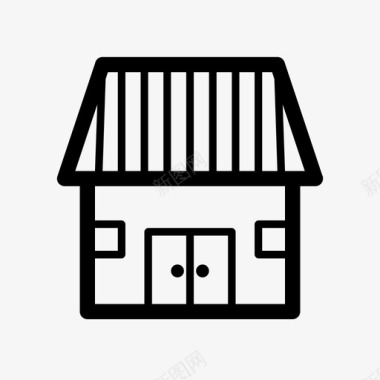 住宅地址建筑图标图标