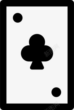 纸牌俱乐部赌场扑克图标图标