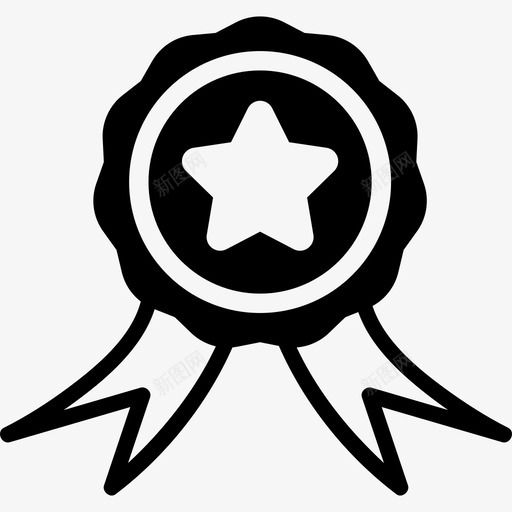 带有星星形状选举图标的选举徽章svg_新图网 https://ixintu.com 带有星星 形状 选举图标的选举徽章