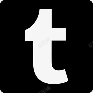 Tumblr徽标社交社交图标方形图标