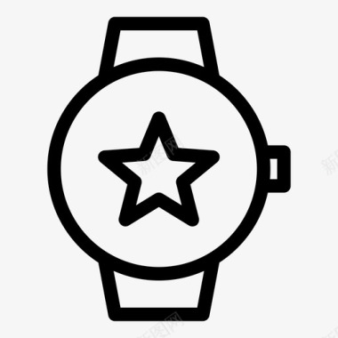 智能手表最爱苹果智能手表时钟图标图标