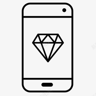 钻石珠宝手机图标图标