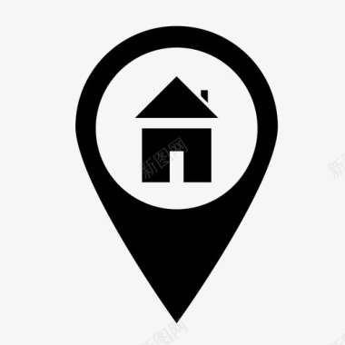 住宅位置gps房屋图标图标
