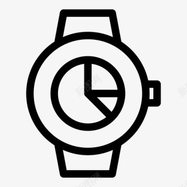 smartwatch饼图业务正图图标图标