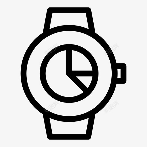 smartwatch饼图业务正图图标svg_新图网 https://ixintu.com smartwatch饼图 业务 报表 正图 统计 趋势