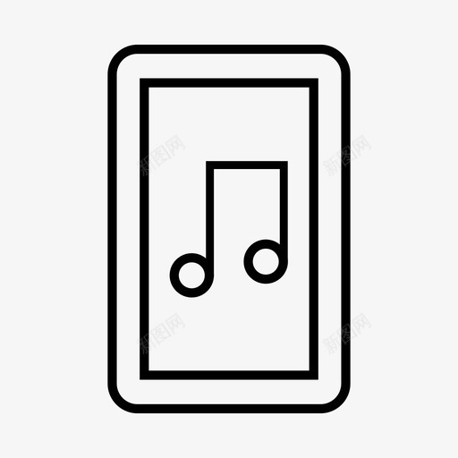 音乐电话设备iphone图标svg_新图网 https://ixintu.com iphone 移动 移动设备 设备 音乐电话