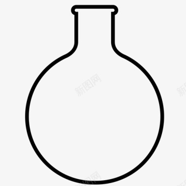 佛罗伦萨烧瓶烧杯玻璃图标图标