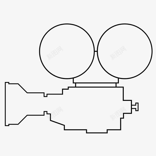 胶卷相机电影唱片图标svg_新图网 https://ixintu.com 唱片 拍摄 电影 胶卷相机