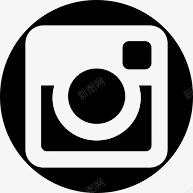 Instagram照相摄像机社交网络标志社交图标圆形图标