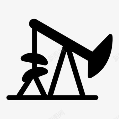 油泵石油抽油机图标图标