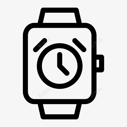 智能手表闹钟提醒时间表图标svg_新图网 https://ixintu.com 提醒 时间 时间表 智能手表闹钟 秒表 计时器