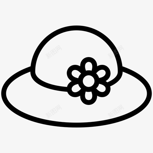 软帽牛仔帽帽子图标svg_新图网 https://ixintu.com 夏日帽 帽子 牛仔帽 软帽