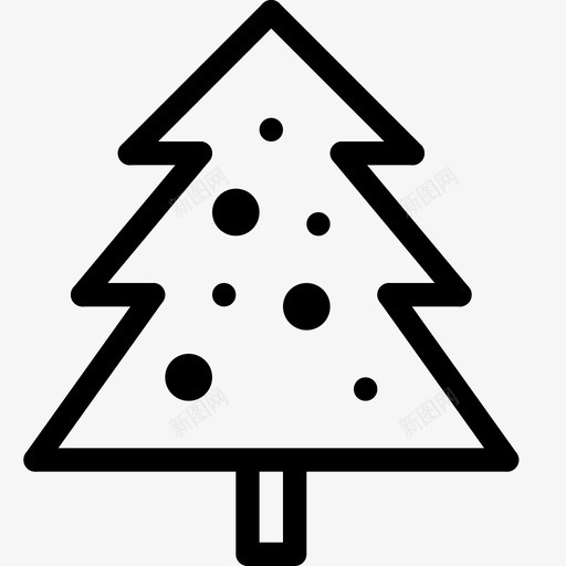 圣诞树装饰诺埃尔图标svg_新图网 https://ixintu.com 圣诞树 多蒂 松树 装饰 诺埃尔