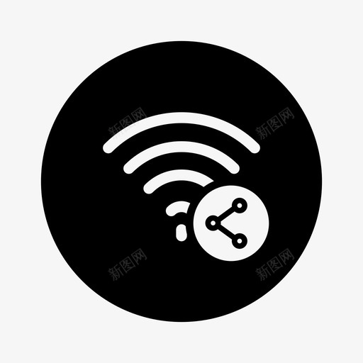 共享wifiinternet共享共享网络图标svg_新图网 https://ixintu.com internet共享 共享internet 共享wifi 共享网络