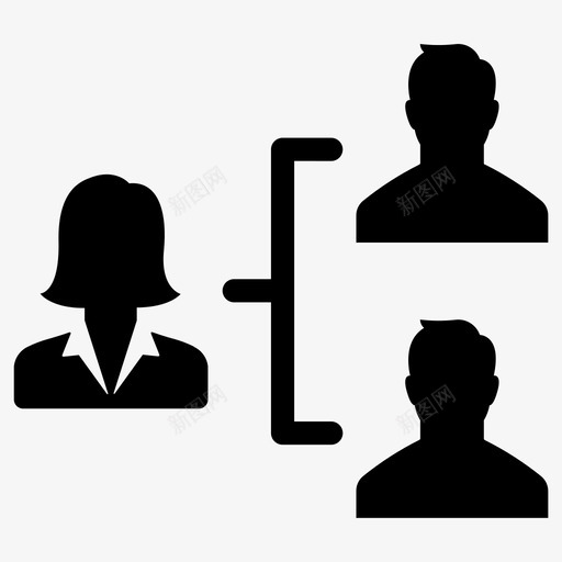 层次女商人管理图标svg_新图网 https://ixintu.com 人 女商人 层次 层次结构第一卷 管理 经理