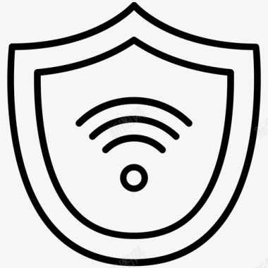 wifi屏蔽连接保护图标图标