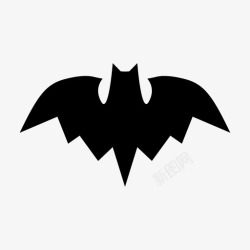 黑暗的翅膀蝙蝠黑暗黑夜图标高清图片