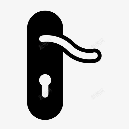 锁家庭锁钥匙锁图标svg_新图网 https://ixintu.com 受保护 安全 家庭锁 钥匙锁 锁
