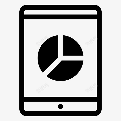 tablet饼图分析业务图标svg_新图网 https://ixintu.com tablet饼图 业务 分析 图表 统计 趋势 饼图