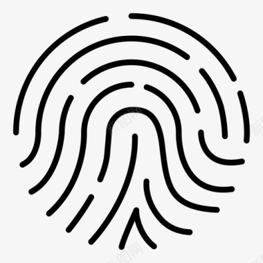 指纹身份验证网络安全图标图标