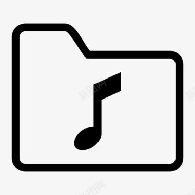 存档音乐音频音乐文件夹图标图标