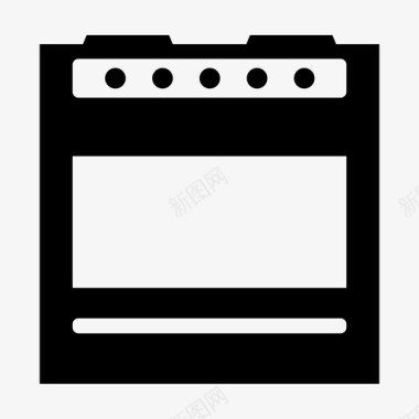 烤箱炊具炉子图标图标